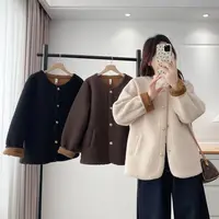 2025大码女装秋冬季绒女高级感小香风棉衣外套胖mm上衣外套