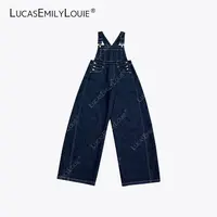 LUCASEMILYLOUIE欢姐0220休闲百搭棉质直筒原牛背带裤2511033