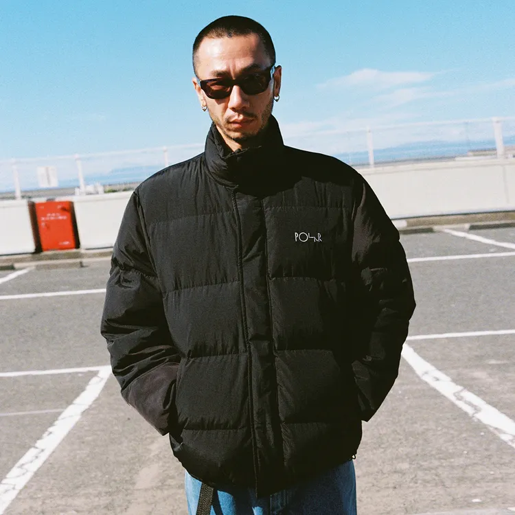 Polar Skate Co Basic Puffer 冬季休闲加厚立领短款羽绒服外套男