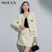 【尚雅专属】MOFAN摩凡春新款米色短外套MBW373416