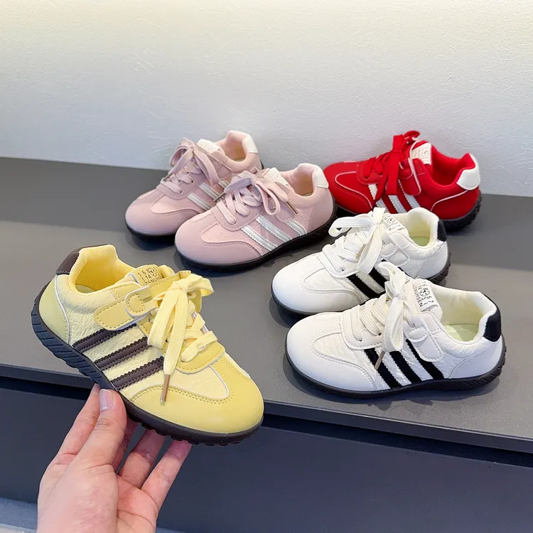 韩系儿童德训鞋2025秋冬款男童运动鞋轻便休闲百搭女童低帮板鞋潮