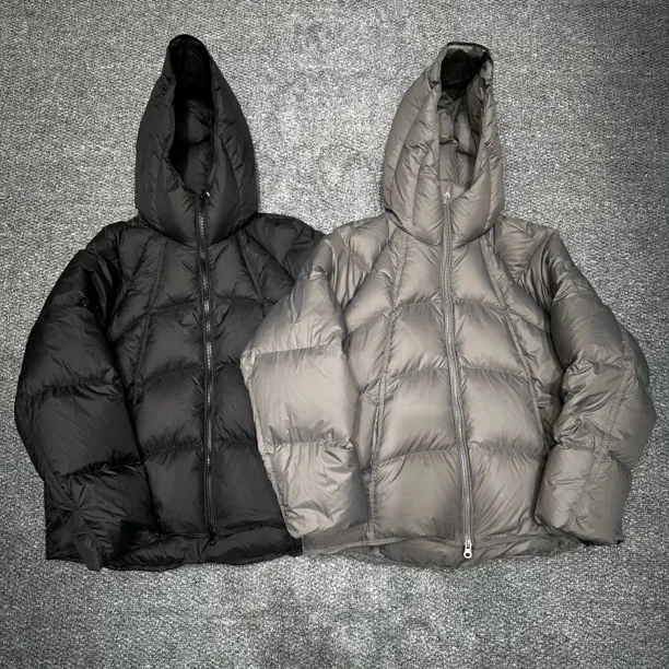 高端线 高充绒泡芙三车线90白鸭绒羽绒服时尚潮流百搭休闲外套