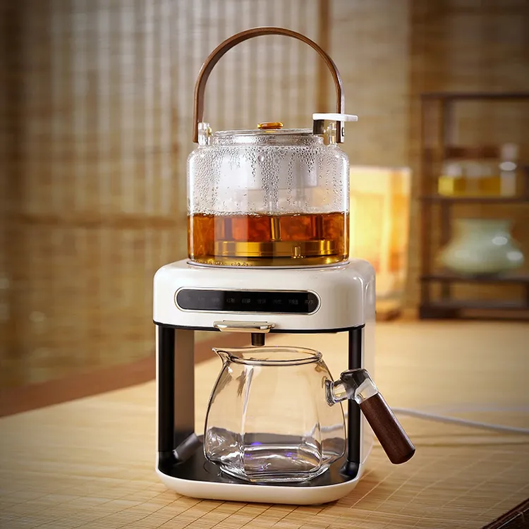 耐热高硼硅玻璃蒸煮茶壶蒸茶煮茶器蒸汽式自动上水家用茶咖机神器