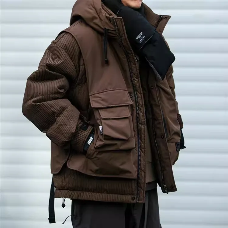 连帽羽绒服男士冬季2025年新款加厚轻奢高端白鸭绒休闲外套羽绒衫