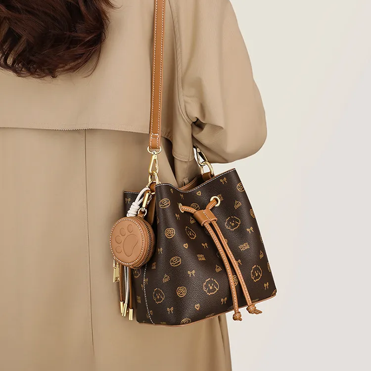 纪诗哲包包女款老花单肩包秋冬百搭斜挎包双旦礼物送女友老婆