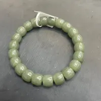 和田玉沙枣青手串 卡10（19）