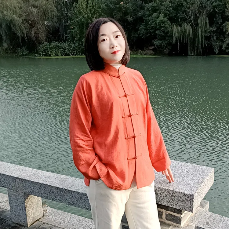 唐装 (手工平裁对襟褂)