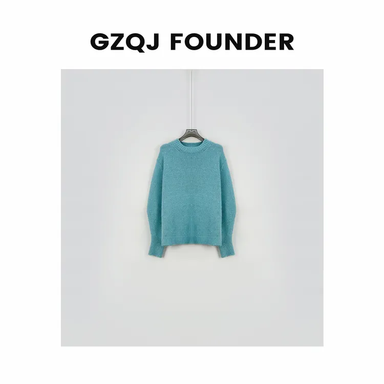 老琴私服【彩虹糖】时尚百搭圆领宽松秋冬新款毛衣 322-2023
