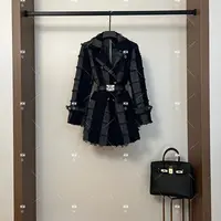 秋冬气质小香风时尚设计师中长款外套 QD-2024721