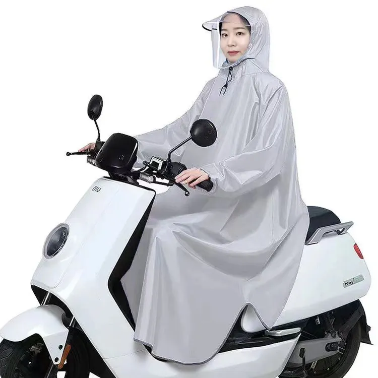 带袖电动电瓶车雨衣男女款摩托车长款全身防暴雨夏季单人骑行雨披