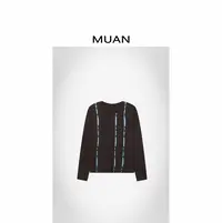 木岸MUAN：《奥地利针织衫》定制260克撞色中古针织衫上衣CQ-DG3-146