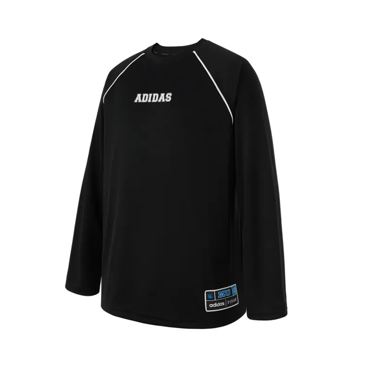 阿迪达斯百搭时尚舒适运动潮流套头长袖圆领上衣KG7153