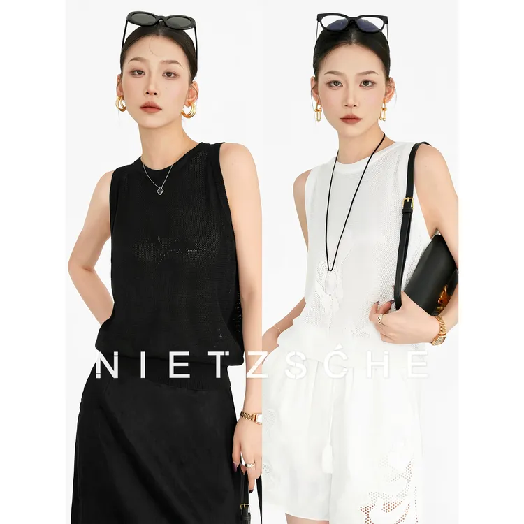 Nietzsche｜夏韵轻衫｜ 68支莱莉s 透气干爽圆领背心25113