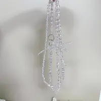 389清冷高级感烟紫水晶蝴蝶结手机链斜跨长链防丢ins通用1.2米长