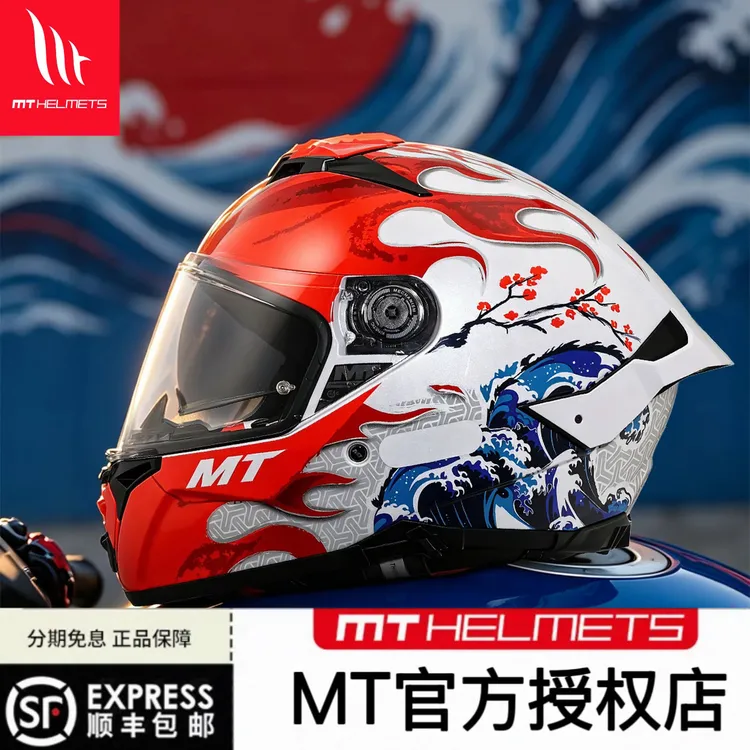 MTHELMETS全新首发雷神4PRO-双镜四季全盔通勤街车摩托车头盔装备