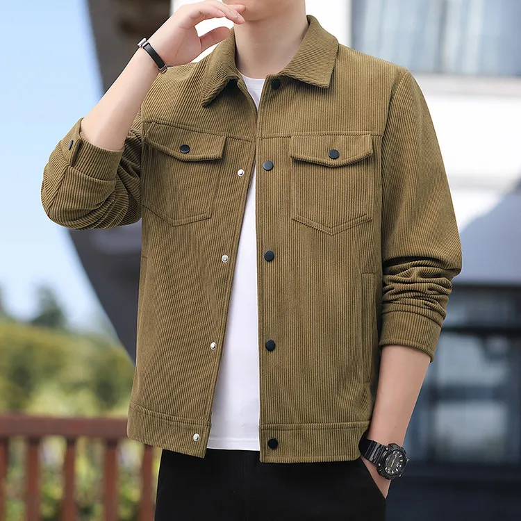 2025年新款秋季户外休闲连帽夹克男简约时尚运动青年男士百搭外套