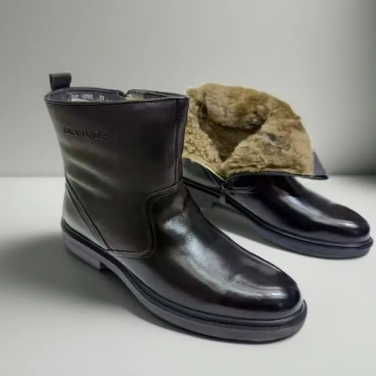 休闲时尚雪地靴学院风雪地靴轻便拉链厚底加绒