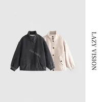 LAZYVISION/气质短外套潮流棉衣秋冬新款棉服ZMD-29357