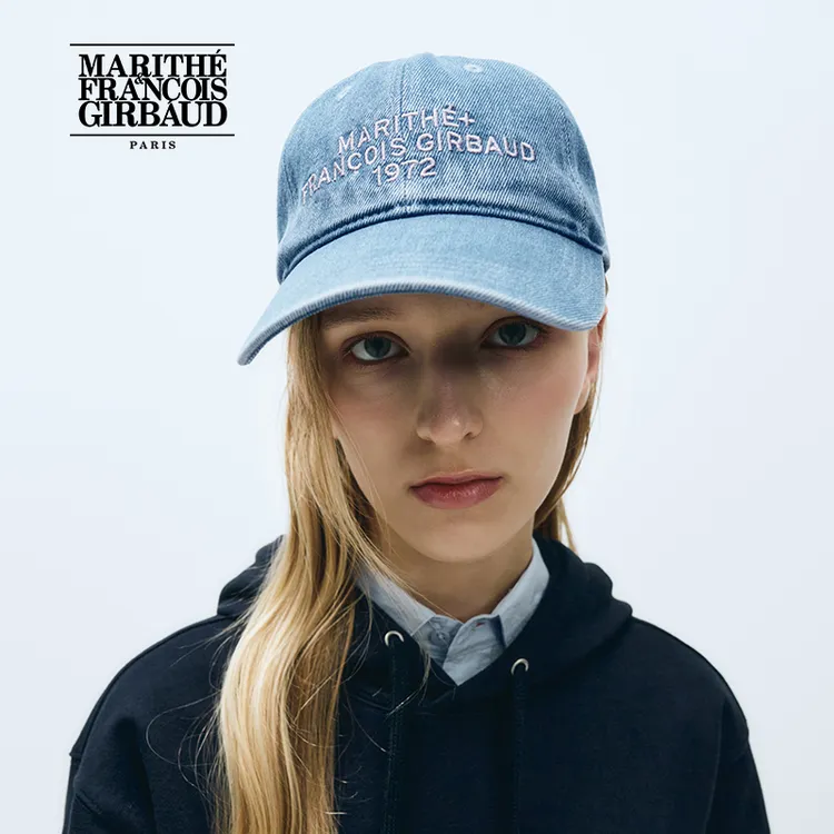 MARITHE棒球帽 潮流男女同款情侣字母LOGO刺绣25秋MFG45SHG201