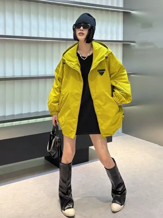 奇奇家时尚韩版大码女装2025秋季新款宽松休闲连帽休闲开衫外套