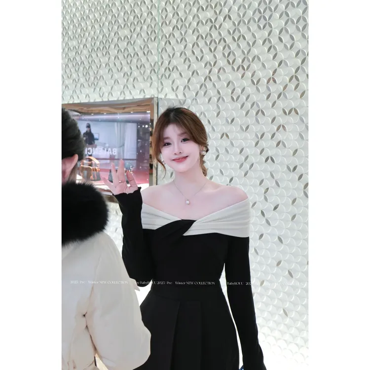 【知世美人】温与柔穿上就能轻松出片站姐神图 法式赫本风显瘦套装