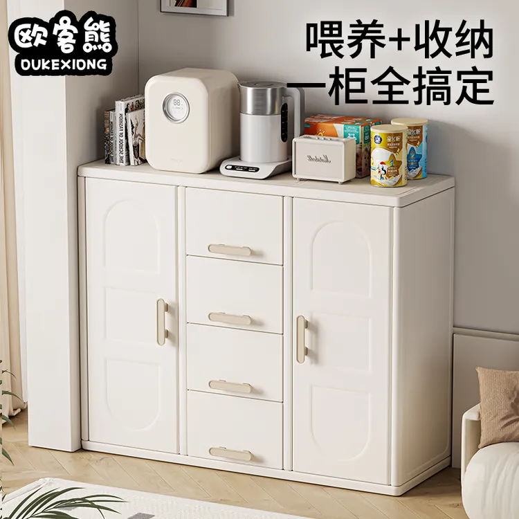 欧客熊儿童收纳柜喂养台婴儿用品置物架衣柜大容量整理柜储物柜
