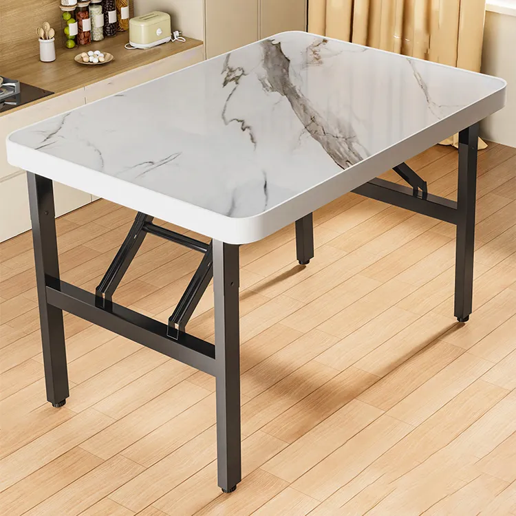 长方形餐桌出租屋宿舍饭桌折叠桌子宿舍饭桌餐桌家用简易摆摊桌