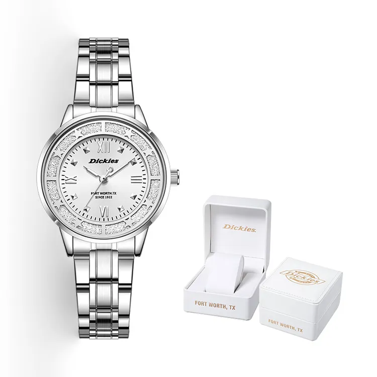 Dickies小星愿防水闪耀表圈简约时尚百搭气质女士石英手表女款669