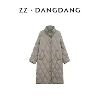 ZZ·DANGDANG25秋冬新款立领包边长款羽绒服保暖轻盈女22425224