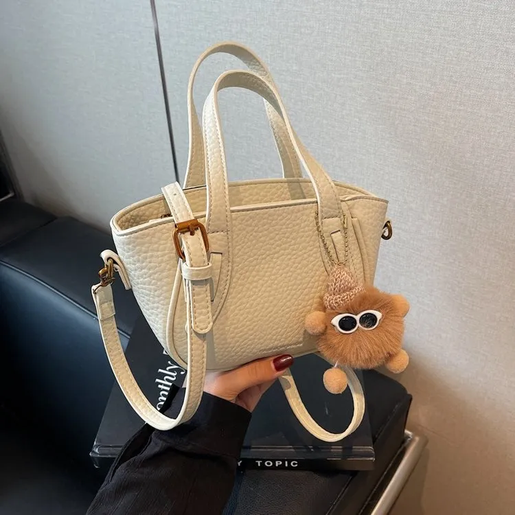 复古包包女秋冬2024新款时尚小众设计单肩斜挎包高级感手提水桶包