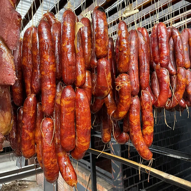 四川特产土猪腊肠500g果木柴火烟熏香肠麻辣味川味麻辣香肠腊肠