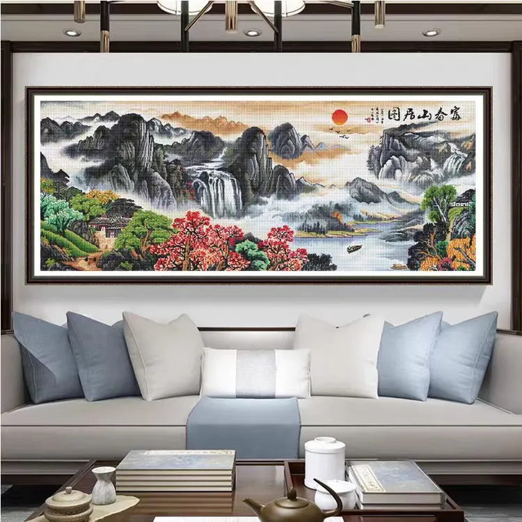 手工成品8164富春山居图t5235
