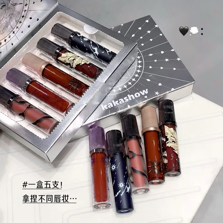 【五支装】云霓之望唇釉套盒自然绵密柔雾好推开黄皮显白