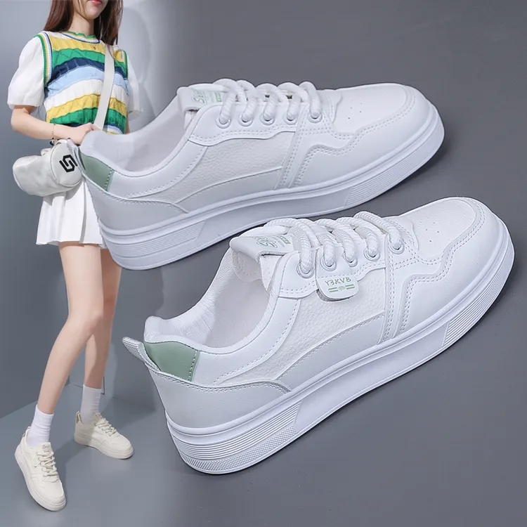 小白鞋女2025夏季新款爆款透气低帮薄款平底百搭休闲网面时尚板鞋