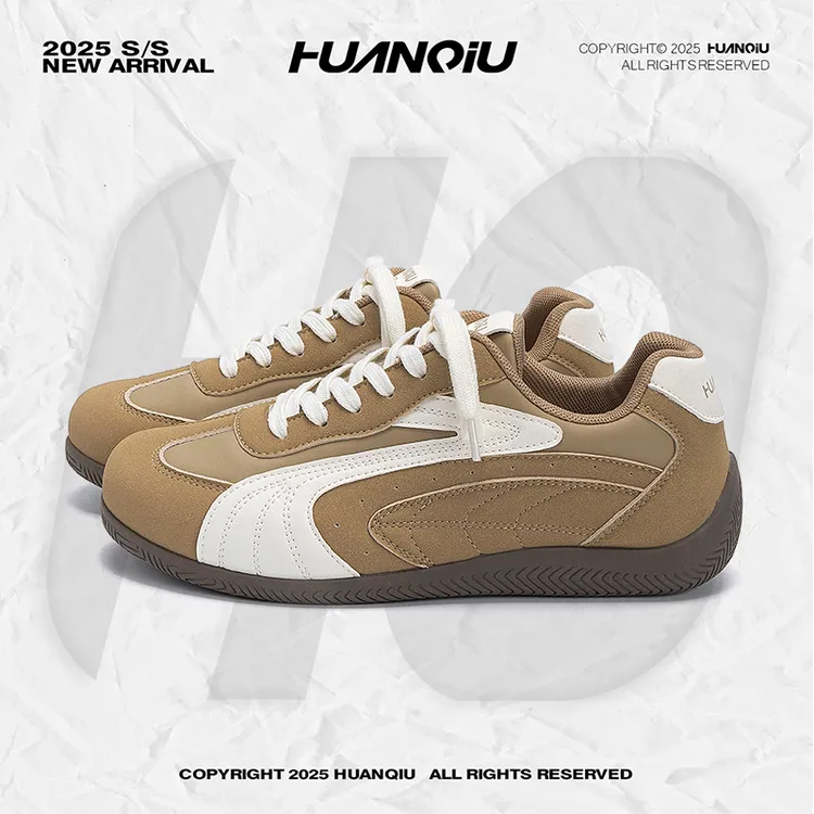 环球内增高赛车鞋子男款2025秋季新款潮流百搭男鞋复古休闲德训鞋