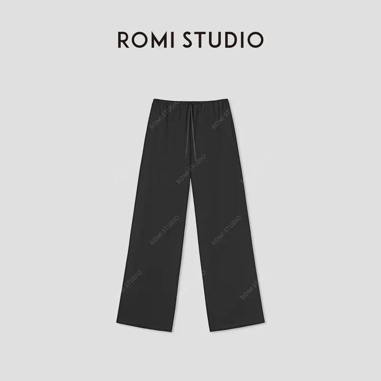 ROMI STUDIO“率性简约”日本进口针织褶皱慵懒感休闲裤 RWBWXH1630