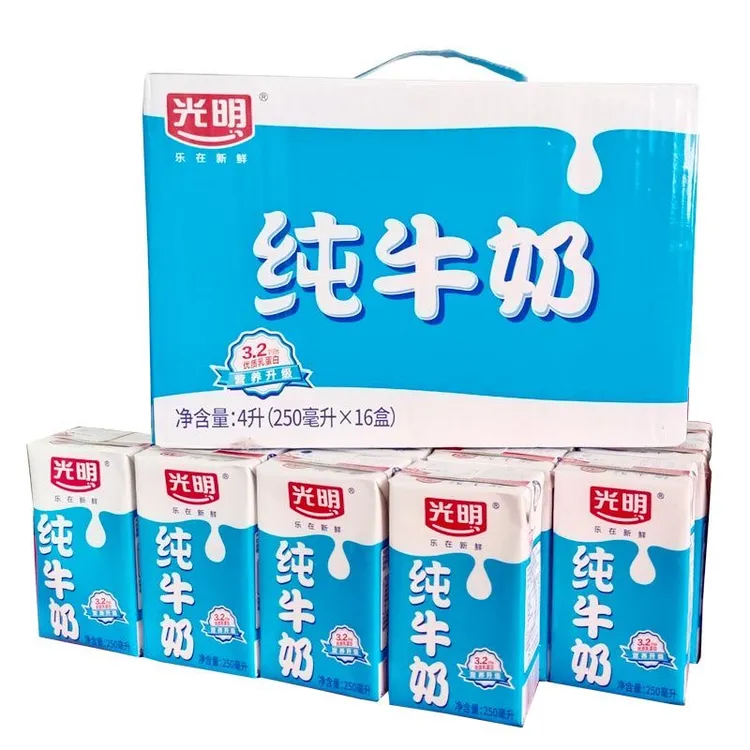 光明香醇全脂常温小纯牛奶新鲜营养适合作为早餐奶
