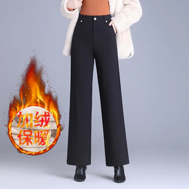 今年流行爆款加厚直筒裤外穿零下40度东北棉裤女裤子冬季妈妈长裤