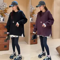 二姐的宝藏百搭设计感圆领长袖卫衣宽松显瘦洋气上衣#25357
