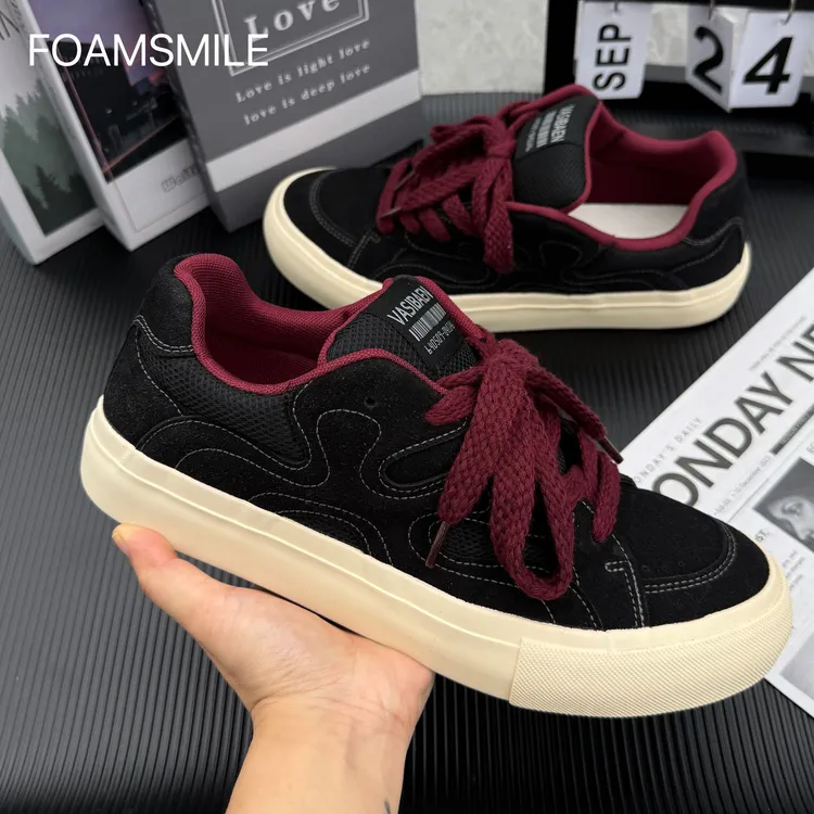 Foamsmile| 厚底面包鞋新款秋季休闲板鞋爆款推荐男鞋厚底鞋子