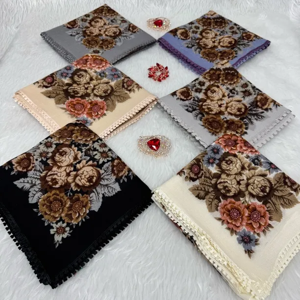 2026سىۋىت نۇسقا كافىيرەڭ كەشمىرگۈللۈكياغلىق 俄罗斯花型小方巾