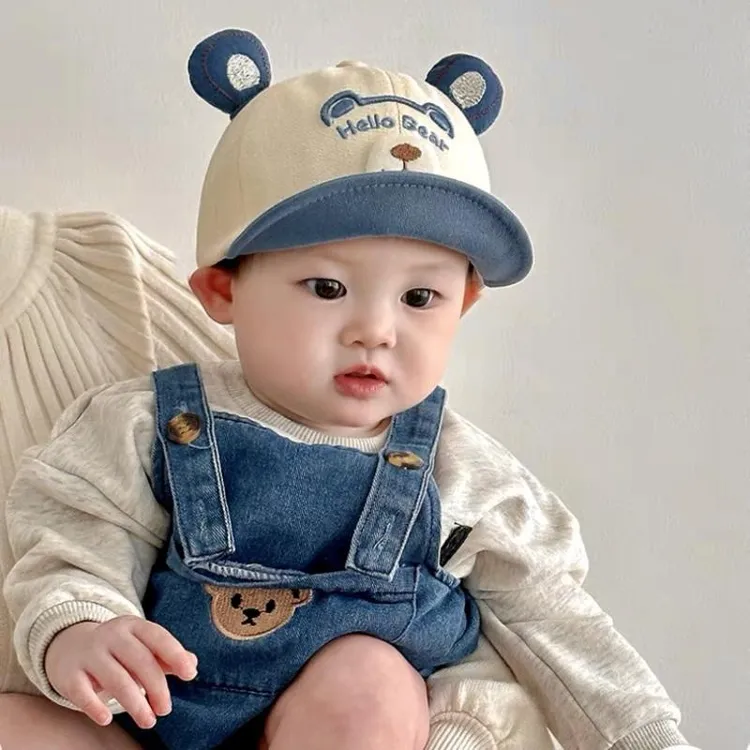宝宝帽子春秋款软檐鸭舌帽可爱超萌棒球帽婴幼儿遮阳帽出游防晒帽
