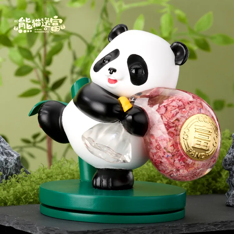 【南昌印钞】熊猫送富钞艺摆件