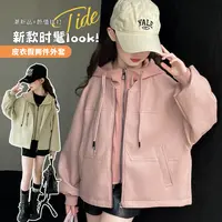 女童2025秋装新款连帽假两件皮衣中大童韩版潮酷风时髦休闲外套潮