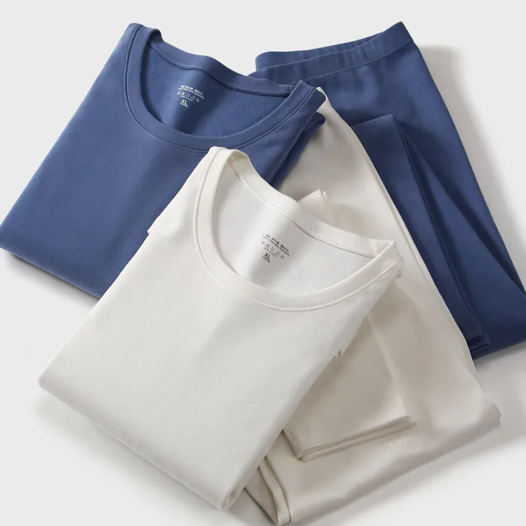 加厚磨毛棉保暖套装男290gA类新疆棉秋衣秋裤7A抗菌大码打底内衣