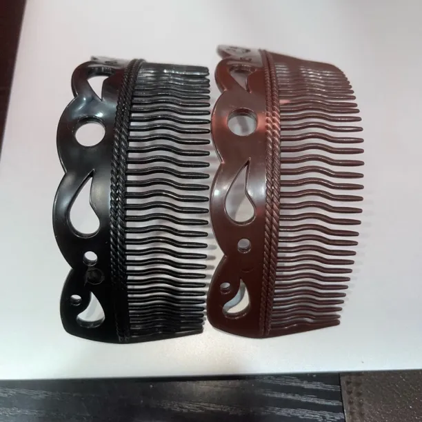 新疆舞蹈弧形梳子卡假辫子长假发头饰盘头梳舞蹈辫子