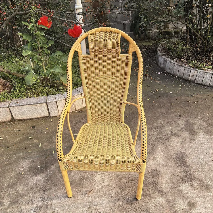 阳台藤椅三件套组合休闲藤椅椅茶几露天批发简约藤编靠背藤编椅子