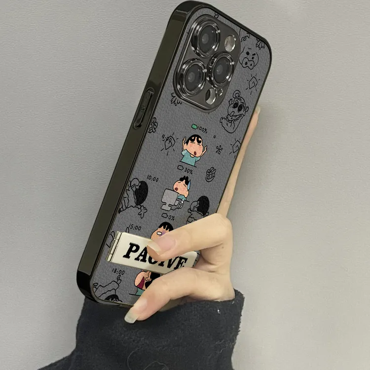 灰底工作小新适用苹果17ProMax手机壳iPhone华为OPPO小米vivo套