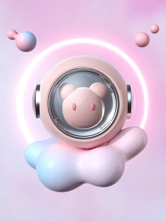 卡通可爱太空熊充电式usb暖手宝随身便携式迷你安全防爆