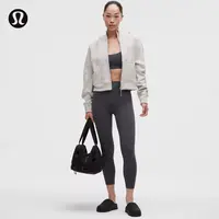 Groove 女士运动高腰罗纹拼接紧身裤 24"丨lululemon丨LW5HHJA